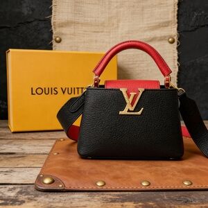Louis Vuitton Capucines Mini Black Taurillon Leather